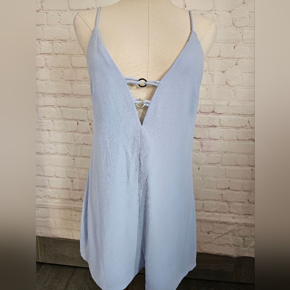 Revolve Kylan Double O Ring Romper | Light Blue | NWOT - Picture 2 of 10